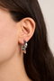 Heliophilia Silver Pendientes de Plata con Recubrimiento de Laca